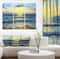 Designart - Ocean and waves at Sunrise - Sea & Shore Painting Print on Wrapped Canvas set
